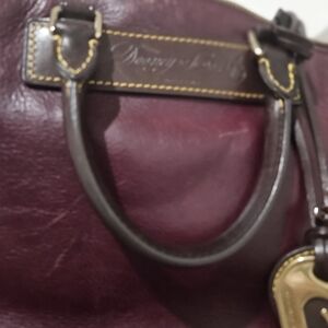 Dooney & Bourke Maroon Leather Handbag